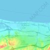 Al Azaiba North topographic map, elevation, terrain