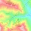 Yazılı topographic map, elevation, terrain