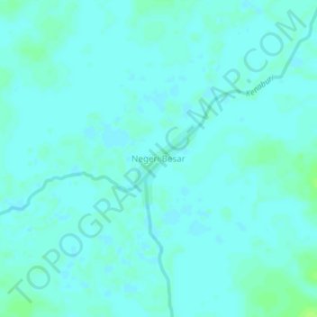 Negeri Besar topographic map, elevation, terrain