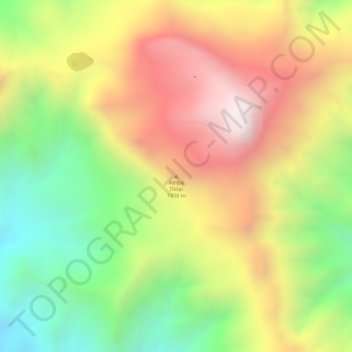 Amba Dinai topographic map, elevation, terrain