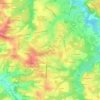 Pontouat topographic map, elevation, terrain