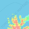 Indre Norskøya topographic map, elevation, terrain