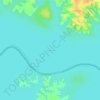 Lake Amistad topographic map, elevation, terrain