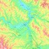 岷县 topographic map, elevation, terrain