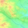 Durgapur topographic map, elevation, terrain