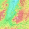 Fribourg-en-Brisgau topographic map, elevation, terrain