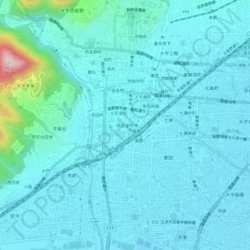Minamiishidocho topographic map, elevation, terrain