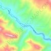 夏拉村 topographic map, elevation, terrain