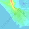 هلیله topographic map, elevation, terrain