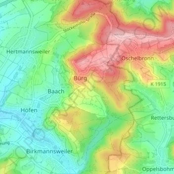 Schulerhof topographic map, elevation, terrain