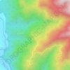 Kace topographic map, elevation, terrain
