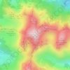 Pic de Gérentos / Pic du Mont-Ceint topographic map, elevation, terrain