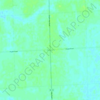 Argyle topographic map, elevation, terrain