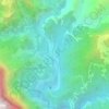 Les Trois Bras topographic map, elevation, terrain