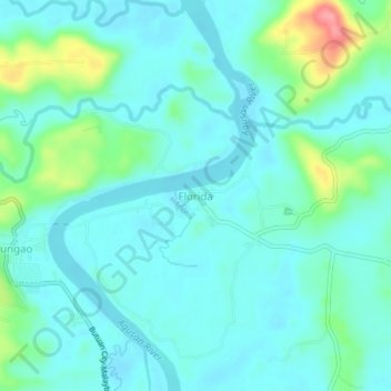 Florida topographic map, elevation, terrain