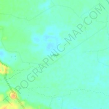 Uepai topographic map, elevation, terrain