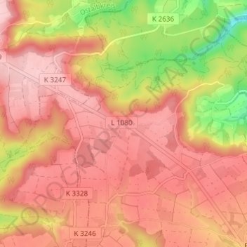 Seifertshofen topographic map, elevation, terrain