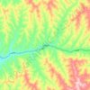 义牒镇 topographic map, elevation, terrain
