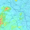 鹤山市 topographic map, elevation, terrain