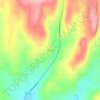 Rush Run topographic map, elevation, terrain