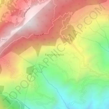 Rangli Rangliot topographic map, elevation, terrain