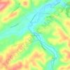Hanover Junction topographic map, elevation, terrain