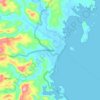 Weda topographic map, elevation, terrain