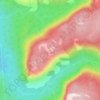 Old Crow topographic map, elevation, terrain