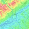 Philadelphia topographic map, elevation, terrain