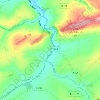Drôme topographic map, elevation, terrain