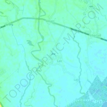 Jica topographic map, elevation, terrain