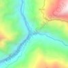 Dikchu topographic map, elevation, terrain