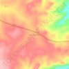 Araromi-Opin topographic map, elevation, terrain