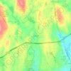 Riverbank topographic map, elevation, terrain