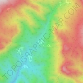 Dashtewan topographic map, elevation, terrain
