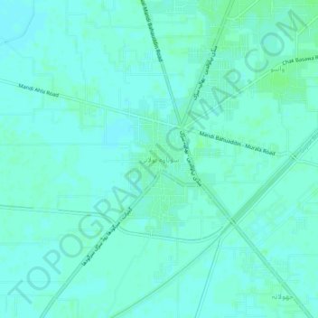 Sohawa Bulani topographic map, elevation, terrain