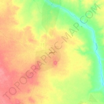 Al Hadar topographic map, elevation, terrain
