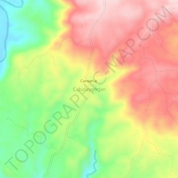 Cabalayongan topographic map, elevation, terrain