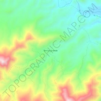 Rincon Grande topographic map, elevation, terrain