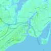 Hampton topographic map, elevation, terrain