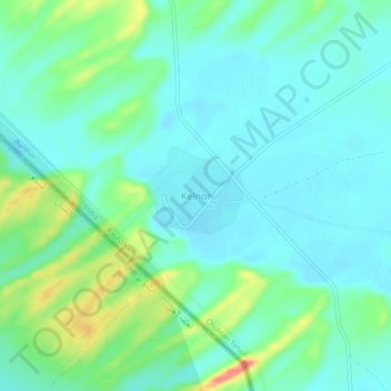 Kelnor topographic map, elevation, terrain