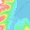 Dalvík topographic map, elevation, terrain