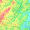 Greenfields topographic map, elevation, terrain