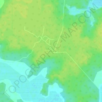 Vaca Muerta topographic map, elevation, terrain