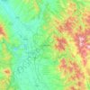 Pristina topographic map, elevation, terrain