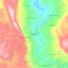 Broadleaf topographic map, elevation, terrain