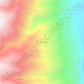 Kasiguncu topographic map, elevation, terrain