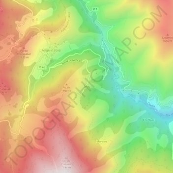 Talau topographic map, elevation, terrain