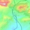 Villanueva de Cauche topographic map, elevation, terrain