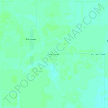 Macedonia topographic map, elevation, terrain